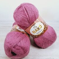 Нако Ангора Люкс (Nako Angora Lux) 100г/550м 6682 розовий