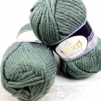 Нако Спорт Вул (Nako Sport Wool) 100г/120м 1631 сіро-зелений