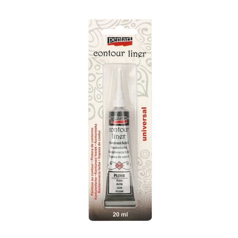 Контур універсальний Pentart 20мл графіт