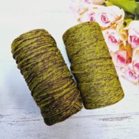 Шнур ПП 5мм 400г/200м без наповнювача №10256 меланж оливково-коричневий