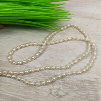 Майорка рис 6*8мм біла довжина 80см 16333