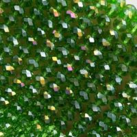 Намистини Рондель 8*6мм 70шт Зелений АБ Прозорий БХ460