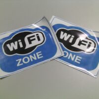 Наклейка WI-FI зона 15*21см