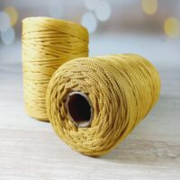 Шнур ПЕФ вязаний 2,5мм 200м №133 крем 243 без наповнювача