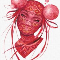 Картина за номерами КНО4947 Українська ніндзя 30*40см