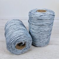 Шнур ПЕФ 3мм 200г/100м без наповнювача №149сірий + №85св.сірий