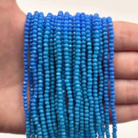 Намистини Рондель 2,5*3мм 170шт Блакитний темний БХ292