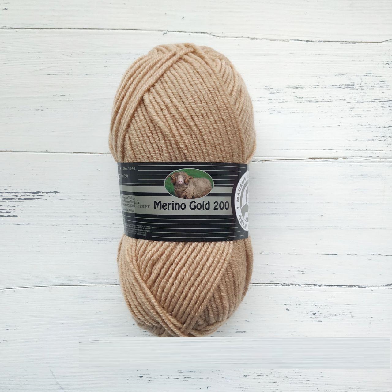 Мадам Трікоте Меріно Голд200 (Madame Tricote Merino Gold200) 100г/200м 127