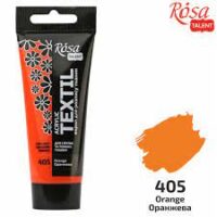Фарба акрилова для тканини Rosa Talent 60мл 405 оранжева