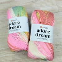 ЯрнАрт Адоре Дрiм (YarnArt Adore Dream) 100г/280м 1054 біло-рожевий