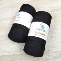 ПопЯрн Макраме (PopYarn Macrame) 100г/140м 015 чорний