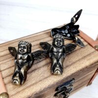 Ніжка С-008-3 стара латунь 52*46мм метал