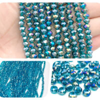 Намистини Рондель 4*3мм 110шт Морська хвиля прозорий БХ308