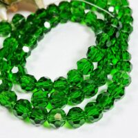 Скло куля 8мм 72шт зелений 6967