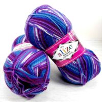 Алізе Супервош Комфорт Сокс 100 (Alize Superwash Comfort Socks) 100г/420м 4412 фіолетово-синій