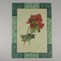 Арт постер репродукція "P.-J.Redouté "Мак" 13*18см