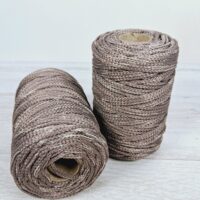 Шнур ПП 3мм 200г/100м без наповнювача №6224капучино +№10383т.крем-брюле