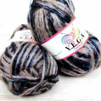 Вега Фешион (Vega Fashion) 100г/230м бежево-чорний