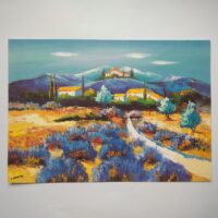 Арт постер репродукція "P. Quentin "Дорога в гори" 35*50см