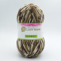 Леді Ярн Комфі (Lady Yarnm Comfy) 100г/400м З4310-5532 коричневий меланж