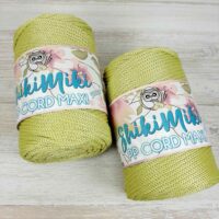 Шнур ПП Корд Макароні Шикімікі (PP Cord Maccaroni Shikimiki) 5мм 974 зелений чай