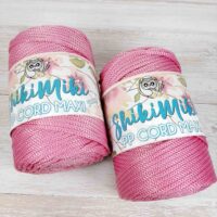 Шнур ПП Корд Макароні Шикімікі (PP Cord Maccaroni Shikimiki) 5мм 929 фламінго