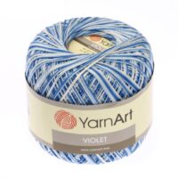 ЯрнАрт Віолет Меланж (YarnArt Violet Melange) 50г/282м 5355 біло-блакитний