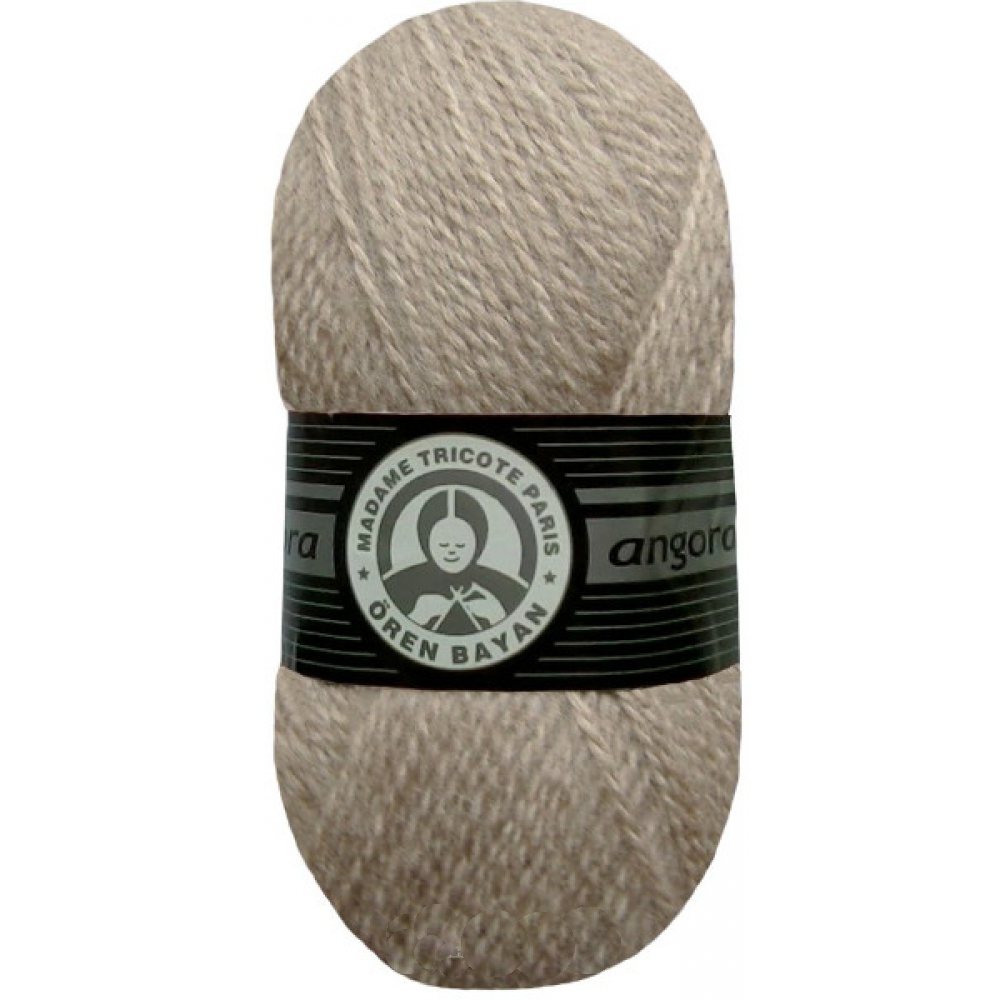 Мадам Трікоте Ангора (Madame Tricote Angora) 100г/500м 010 сіро-бежевий