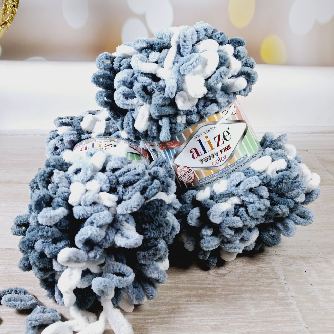 Алізе Пуффі Колор (Alize Puffy) 100г/9м 5925 графiтно-сiрий