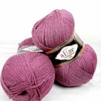 Алізе Ланаголд Файн (Alize LanaGold Fine) 100г/390м 440 темна троянда