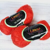 Ланосо Люкс мохер (Lanoso Lux Mohair) 100г/200м 606 червоний