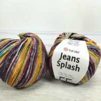 Ярнарт Джинс Сплеш (YarnArt Jeans Splash) 50г/160м 943 фіолетово-жовтий