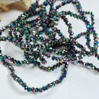 Намистини райдужний металік 2мм скло 160шт 02095