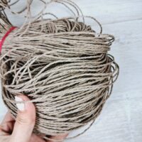 Рафія соломка пасмо 200-400г вагова однотон мокко