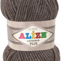 Алізе Ланаголд Плюс (Alize LanaGold Plus) 100г/140м 240 сірий твід