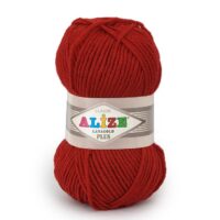 Алізе Ланаголд Плюс (Alize LanaGold Plus) 100г/140м 056 червоний