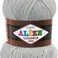 Алізе Ланаголд Плюс (Alize LanaGold Plus) 100г/140м 684 світло-сірий