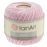 ЯрнАрт Віолет Меланж (YarnArt Violet Melange) 50г/282м 3051 біло-рожевий