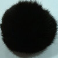 Помпон Кролик 10см черный