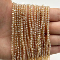 Намистини Рондель 2,5*3мм 170шт Коричневий світлий БХ267