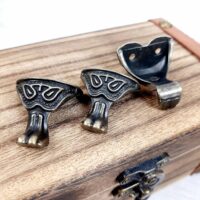 Ніжка С-014 стара латунь 30*30мм метал