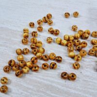 Намистини Дерев'яні Круглі світло-коричневі 6мм 25г