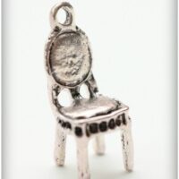 Металлическая подвеска Стульчик постаренное серебро 10*27 мм SCB250120480/10