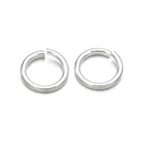 Колечки одинарные открытые Латунь 4мм, Платина