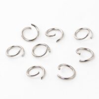 Колечки одинарные открытые Нерж Сталь 7мм, Сталь