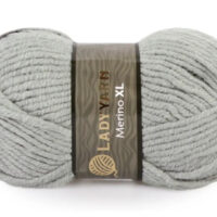 Леді Ярн Меріно XL (Lady Yarn Merino XL) 100г/100м 022 сірий