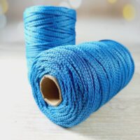 Шнур ПЕФ вязаний 3мм 100м №135 світло-синій 84