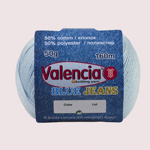 Валенсія Блу Джинс (Valencia Blue Jeans) 50г/160м 810 світло-блакитний