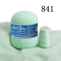 Пух норки 50г/350м (+20г додаткова нитка) 841 світла м'ята
