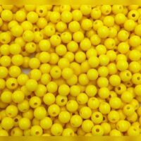 Намистини акрилові 6мм 10г Жовтий 20